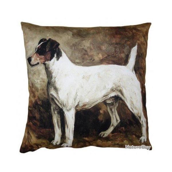 Coussin Chien de chasse blanc LOVERGREEN