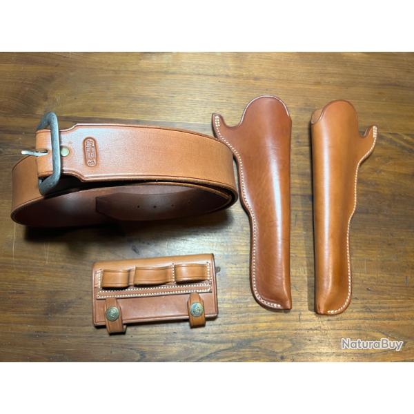 Ensemble holster ceinturon porte cartouche
