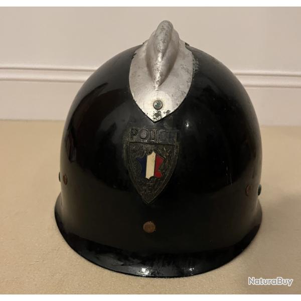 Casque Police Franaise annes 70 . French Police Helmet.