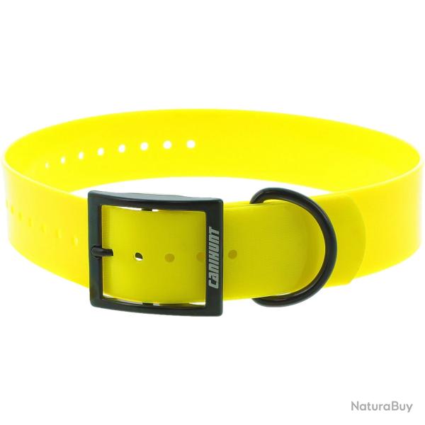 Colliers pour chien X-TREME boucle double 38mm JAUNE GRAVE NUMERO NOM