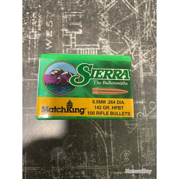 Sierra ogives Cal. 6,5 mm (.264) HPBT 142 / 9.2