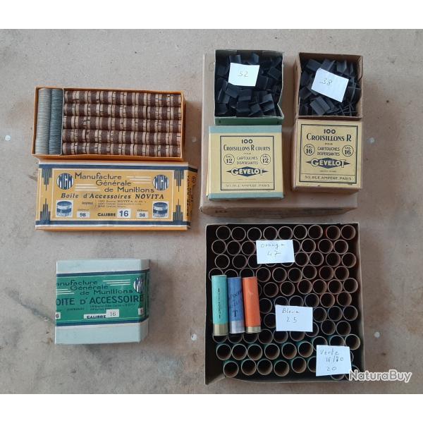 Lot pour rechargement du calibre 16
