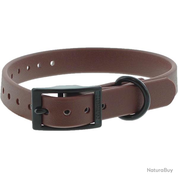 Colliers pour chien CTECH boucle double MARRON GRAVURE NOM+NUM