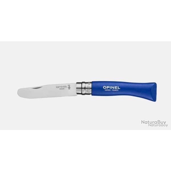 Couteau OPINEL n07 mon premier OPINEL bleu