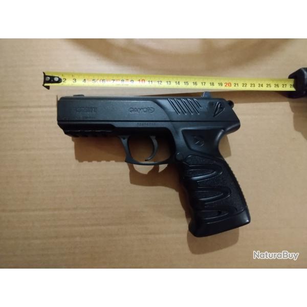 Pack pr�t � tirer Pistolet semi-automatique Gamo P27-Dual Cal. 4,5mm Plombs Diabolo et billes acier