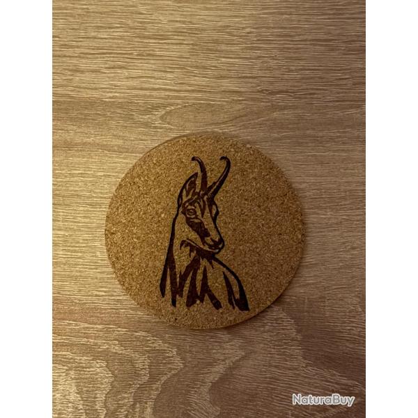 6x Dessous de verre motif chamois ou au choix promo Nol