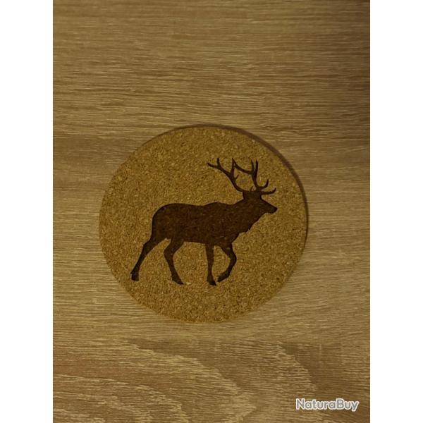 6x Dessous de verre motif cerf ou au choix promo Nol