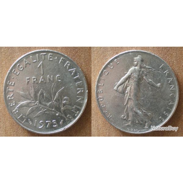 France 1 Franc 1975 Semeuse Nickel Francs Frcs Frc