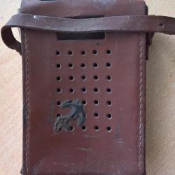 Sacoche radio transistor militaire Infanterie Coloniale p&eacute;riode Guerre d'Alg&eacute;rie