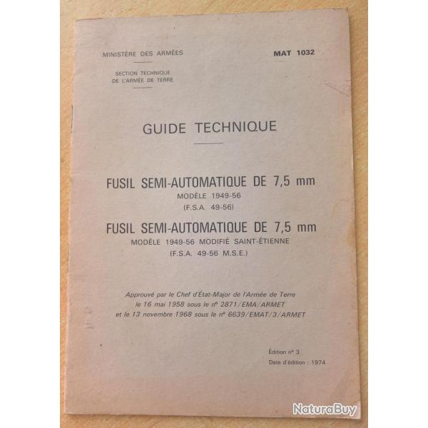 MAT 1032 Fusil semi-automatique de 7,5mm (4)