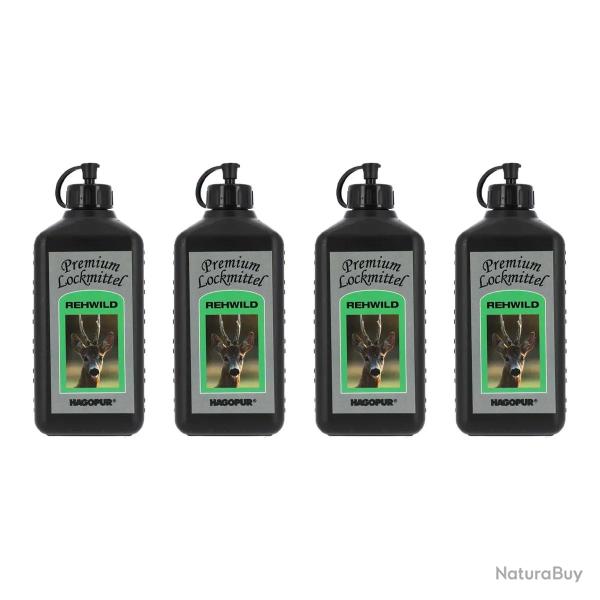 Lot de 4 attractants chevreuil Hagopur Premium 500 ml