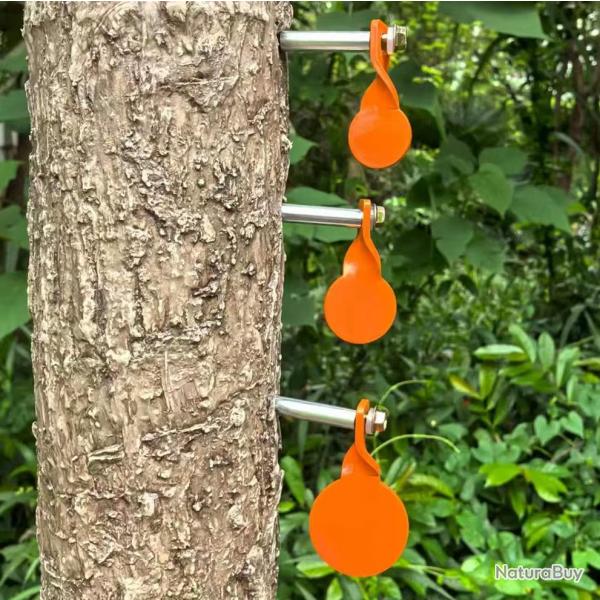 Gong Tir 22lr - 3 Pices - Avec Supports - SKX INDUSTRIES