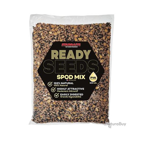 Graines Starbaits Ready Seeds Spod Mix 3kg
