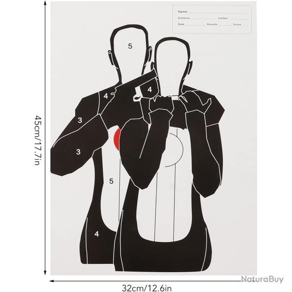 Cible de Tir Otage x10 - SKX INDUSTRIES