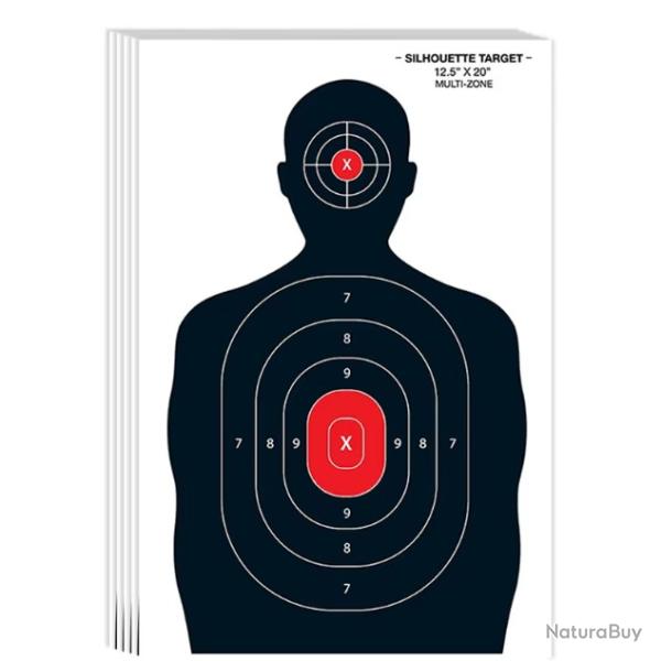 Cible de Tir Silhouette Homme x10 - SKX INDUSTRIES