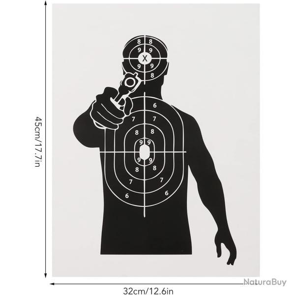 Cible de Tir Police x10 - SKX INDUSTRIES