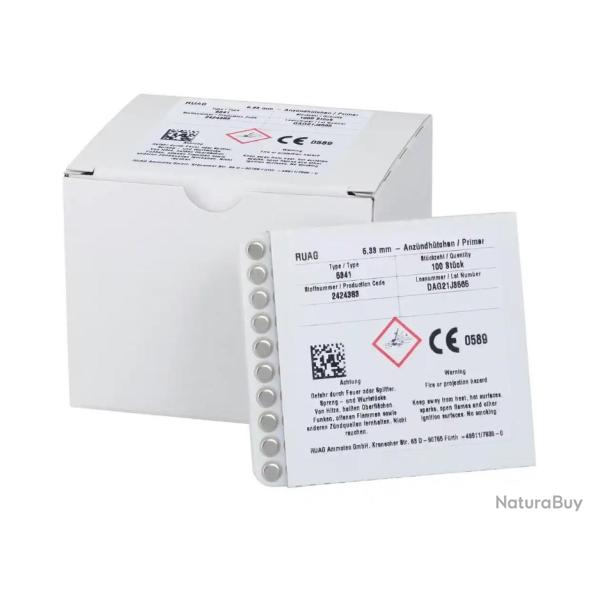 1000 AMORCES RWS 5341 LARGE RIFLE BOXER *DESTOCKAGE*