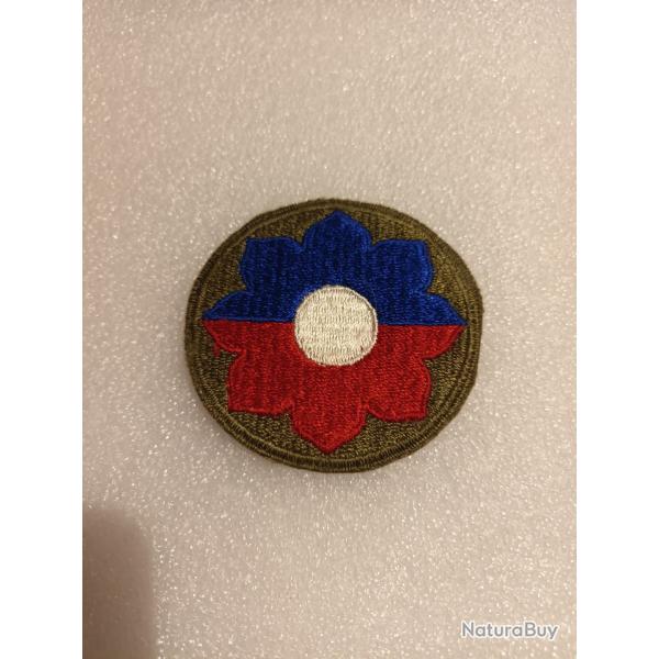 Patch arm�e us 9th INFANTRY DIVISION WW2 ORIGINAL