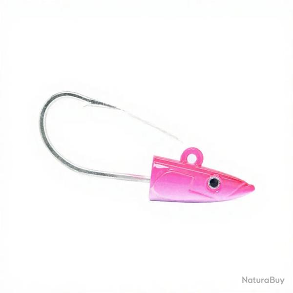 T�te plomb�e FIIISH Crazy sand eel 220 Monster 140g Fluo pink - CSE5045