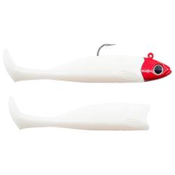 Leurre souple FIIISH Master shad combo 125 Heavy / 36g / White coco/red head