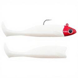 Leurre souple FIIISH Master shad combo 125 Heavy / 36g / White coco/red head