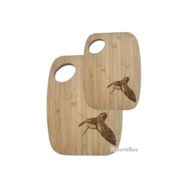 Set de 2 Planches � d�couper en bois motif B�casse LOVERGREEN