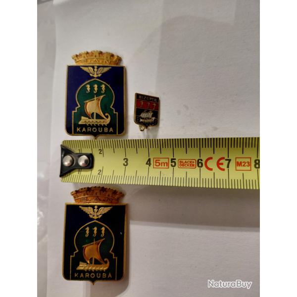 Lot 02 insignes de la BAN KAROUBA