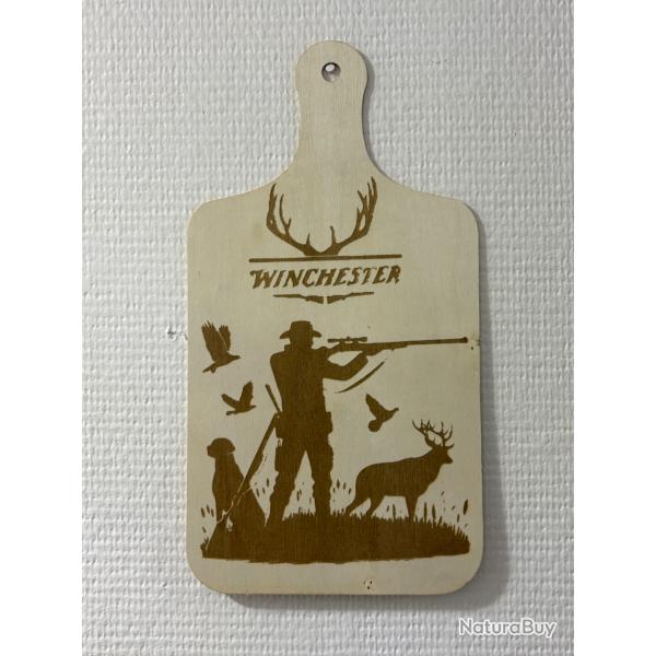 Planche de dcoration winchester motif personnalisation au choix 30x16cm /2 mm d'paisseur zz