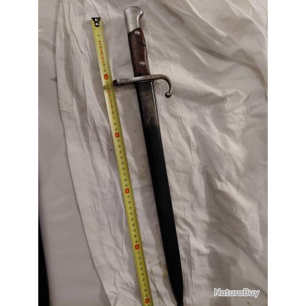 Baionnette mauser argentine