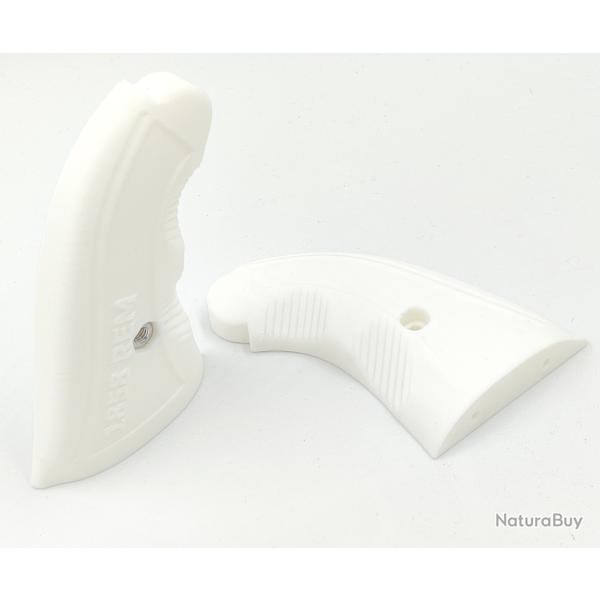 plaquette grip pietta 1858  poigne crosse ergonomic style white