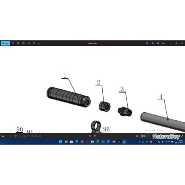 SUPRESSEUR  Snowpeak pour carabines AP900 -AP1000