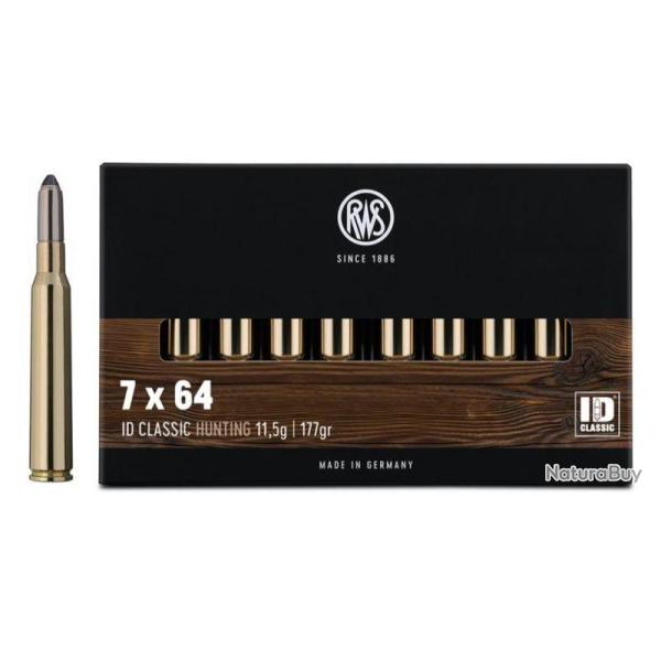 RWS cal.7x64 ID Classic 177 grains - 11.5 grammes X20
