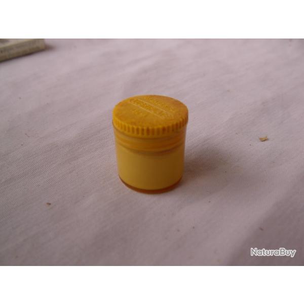 WW2 US PETIT POT A GRAISSE MILITAIRE JAUNE AMRICAIN NON OUVERT POUR GARAND ( 39-45 )