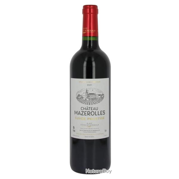 Vente Flash ! Ch�teau Mazerolles Cuv�e Prestige 2021 Blaye C�tes de Bordeaux - x12 Bouteilles