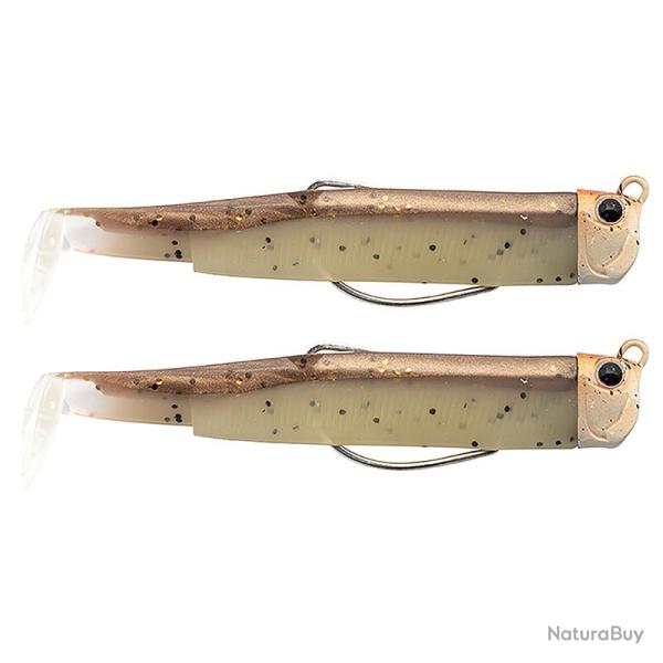 Leurre souple FIIISH Black minnow double combo 90 Pug / 7g / Light sand goby - BM3169