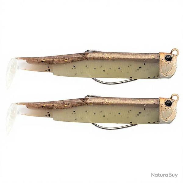 Leurre souple FIIISH Black minnow double combo 90 Pug / 7g / Light sand goby - BM3169