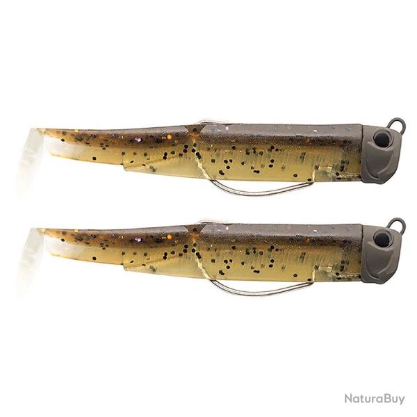 Leurre souple FIIISH Black minnow double combo 90 Pug / 7g / Chocolate goby - BM3170