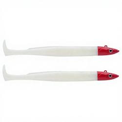 Leurre souple FIIISH Crazy paddle tail double combo 120 Offshore / 15g / White coco - Red head - CPT