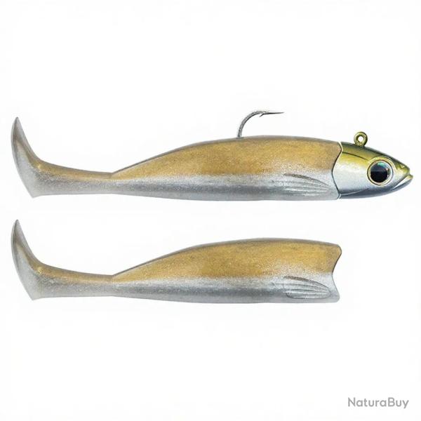 Leurre souple FIIISH Master shad combo 75 Heavy / 9g / Khaki