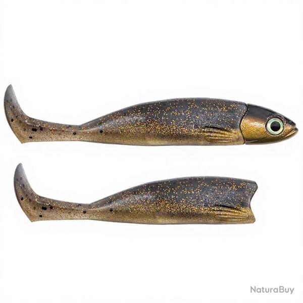 Leurre souple FIIISH Master shad combo 75 Heavy / 9g / Gold minnow