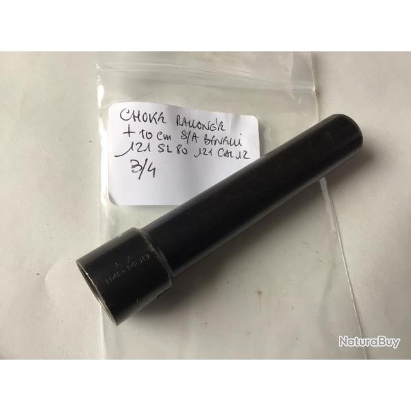 VENDU PAR LE-CUIRASSIER CHOKE RALLONGE +10 CM FUSIL S/ A BENELLI 121SL 80  CAL 12  ( 3/4)