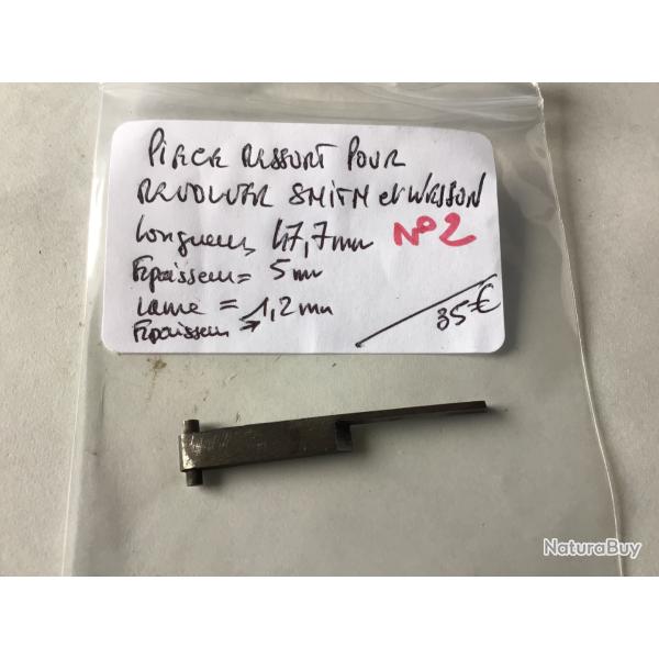 VENDU PAR LE-CUIRASSIER N� 2 PIECE RESSORT DE REVOLVER SMITH ET WESSON