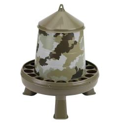 Lot de 10 Mangeoires sur pieds sur&eacute;lev&eacute;s 4 kg camo &Oslash; 33cm H 37,5cm
