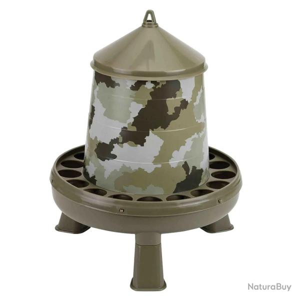 Lot de 10 Mangeoires sur pieds sur�lev�s 4 kg camo � 33cm H 37,5cm