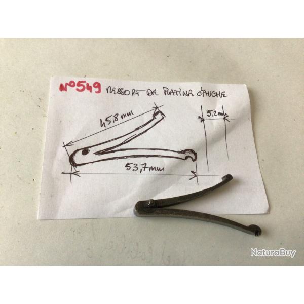 VENDU PAR LE-CUIRASSIER N 549 RESSORT GAUCHE DE PLATINE FUSIL CHASSE ANCIEN