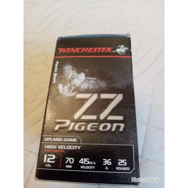 25 CARTOUCHES WINCHESTER ZZ PIGEON P4
