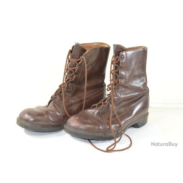 Rangers cuir taille 44, Militaire arme Hollandaise annes 1950. Reconstitution historique, surplus