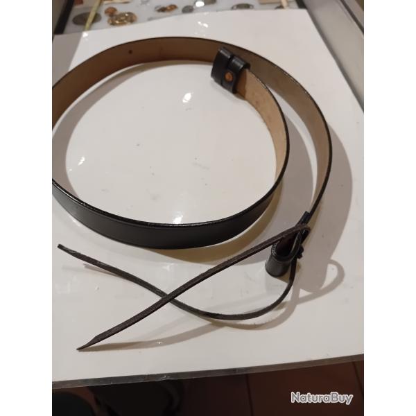 Bretelle cuir noir pour fusils britanniques ou amricains 1850/1890 .Reproduction conforme aux rgle