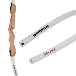 Branches recurve Samick Polaris poign&eacute;e 24" alors arc 66-22 lbs, si poign&eacute;e 22" alors arc 64-24 lbs,