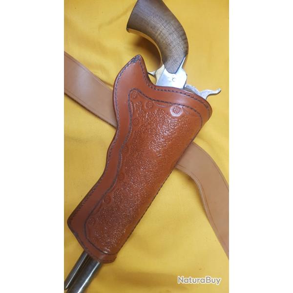 Holster pour Colt Walker, droitier, marron